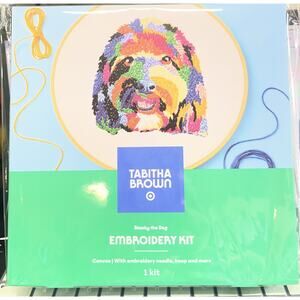 2 Pk Tabitha Brown Blacky The Dog Embroidery Kit NEW IN BOX